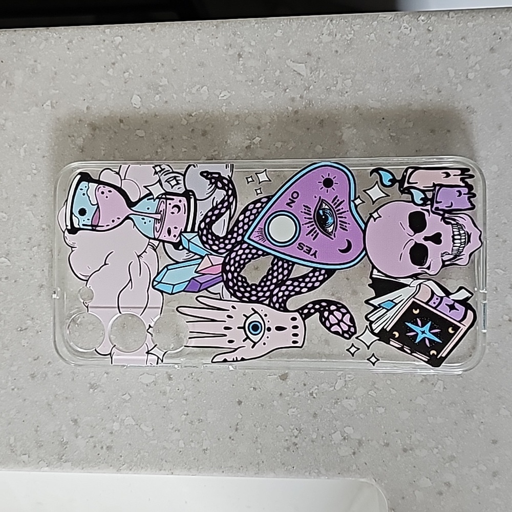 Clear Samsung Galaxy S23 Plus witchy phone case